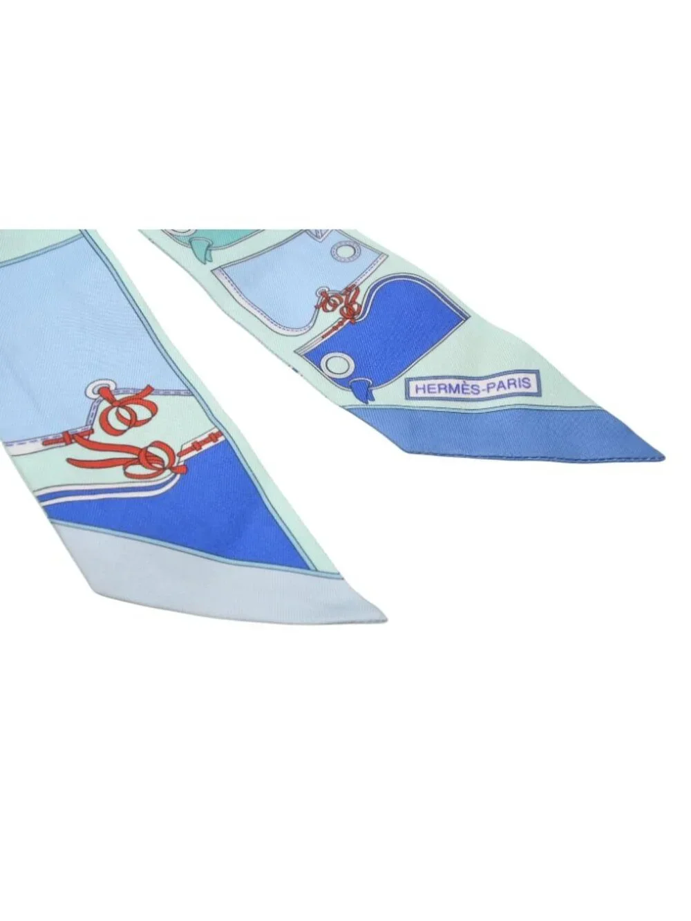 Hermes Twilly Camaille Green Multicolor Scarf